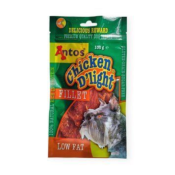 Лакомство Antos Dog Chicken D'light Fillet - 15 cm, 100 гр 00000008159 снимка