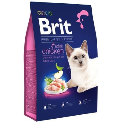 Суха храна Brit Premium by Nature Cat Adult Chicken, 300 гр 00000005193 снимка