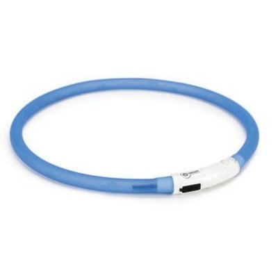 Нашийник Beeztees Silicone safety collar Dogini с USB - 70x1 cm, Blue 00000006568 снимка