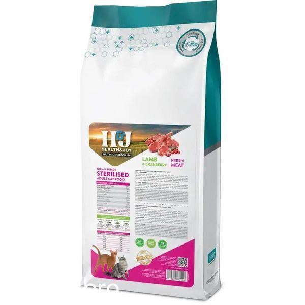 Суха храна Health & Joy H&J Ultra Premium Lamb & Cranberry Sterilised, 2 кг 00000009364 снимка