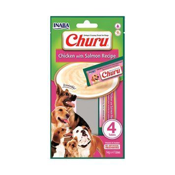 Лакомство Ciao Churu Dog Treats Chicken with Salmon 4x14 гр 00000010189 снимка