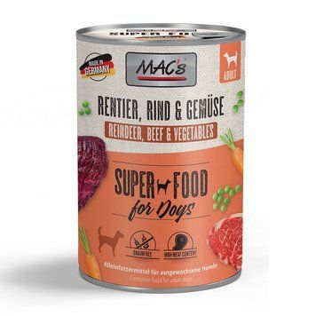 Мокра храна MAC's Dog Reindeer, Beef&Vegetables, 800 гр 00000007856 снимка