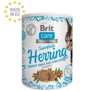 Лакомство Brit Care Cat Superfruits Herring - 100 гр 00000005237 фото