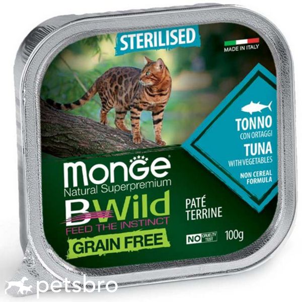 Пастет Monge Bwild Grain Free Sterilised Tuna with Vegetables - 100 гр 00000004074 снимка