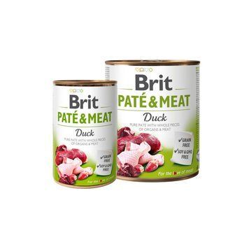 Мокра храна Brit Pate & Meat - Duck, 800 гр 00000005094 снимка