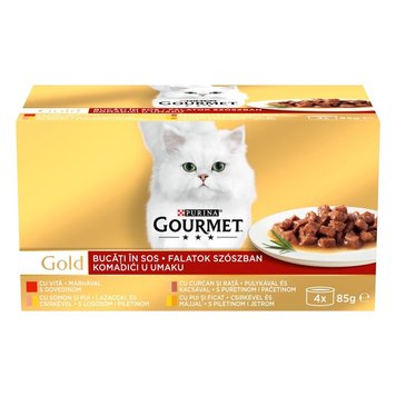 Хапки в сос Purina Gourmet Gold - 4x85 гр 00000003386 снимка