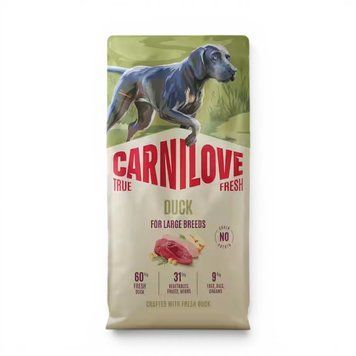Суха храна Carnilove True Fresh Dog Dry Duck for Adult Large Breeds, 12 кг 00000010286 снимка