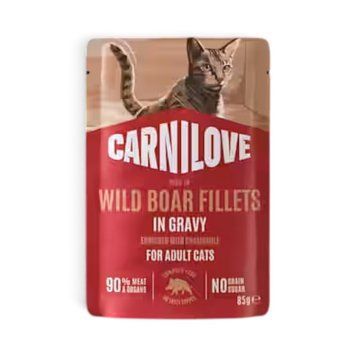 Пауч Carnilove Cat Pouch Gravy Rich in Wild Boar Enriched with Chamomile - 85 гр 00000010345 снимка