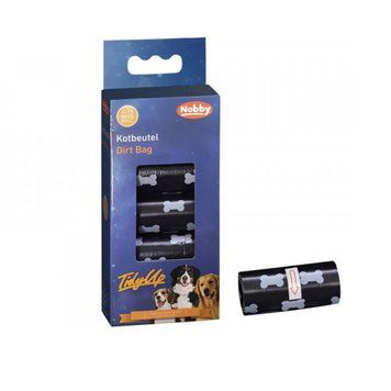 Пакеты гигиенические Nobby TidyUp Poop bag with bone print - 4х15 шт, Black 00000007240 фото