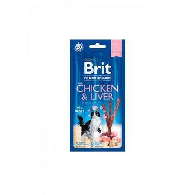 Лакомство Brit Premium by Nature Cat Sticks with Chicken & Liver - 3 бр 00000005240 снимка