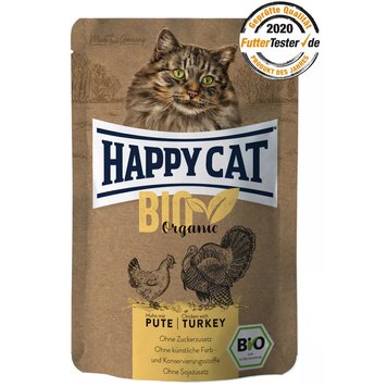 Храна Happy Cat Organic Chicken with Turkey - 85 гр 00000000223 снимка