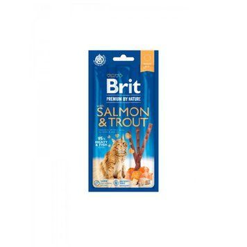 Лакомство Brit Premium by Nature Cat Sticks with Salmon & Trout - 3 шт 00000005241 фото