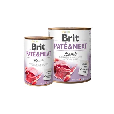 Мокра храна Brit Pate & Meat - Lamb, 400 гр 00000005097 снимка