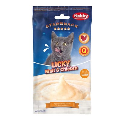 Лакомство Nobby Licky Cat Malt & Chicken - 5х15 гр 00000003271 снимка
