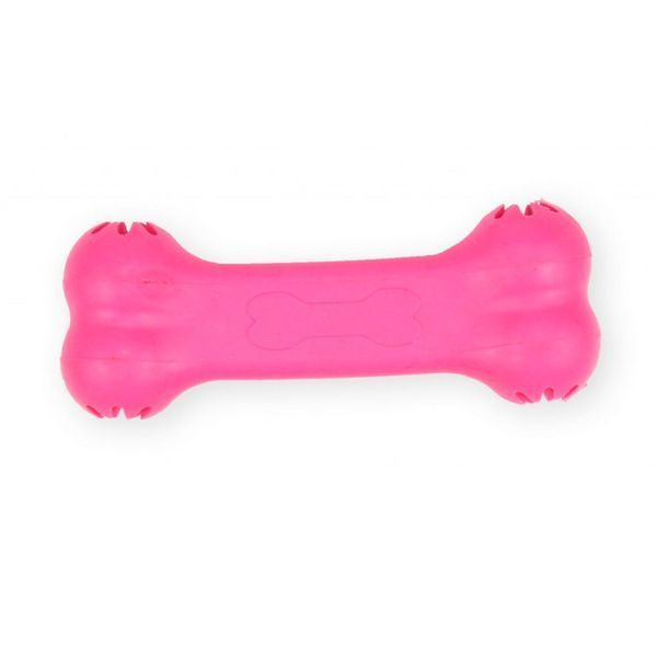 Играчка Pet Nova rubber bone - 11 cm, Pink 00000007078 снимка