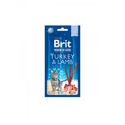 Лакомство Brit Premium by Nature Cat Sticks with Turkey & Lamb - 3 бр 00000005242 снимка