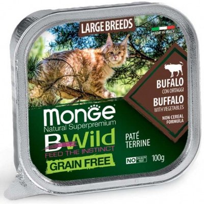 Пастет Monge Bwild Grain Free Large Breeds Buffalo with Vegetables - 100 гр 00000004073 снимка