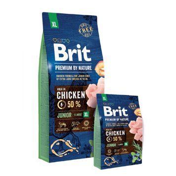 Сухой корм Brit Premium Junior XL by Nature, 15 кг 00000005052 фото