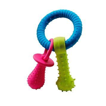 Играчка Record Rubber Rattle - 15,3 cm, Blue 00000007322 снимка