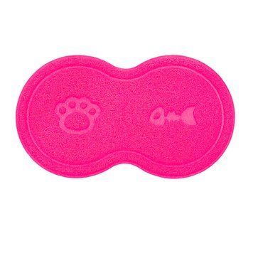 Килимче Record PVC pet bowl mat - 46х26 cm, Pink 00000007339 снимка