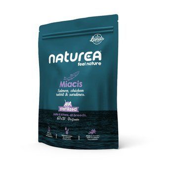 Суха храна Naturea Lands Miacis Salmon, Chicken, Rabbit and Sardines Cats and Kittens, 350 гр 00000009202 снимка