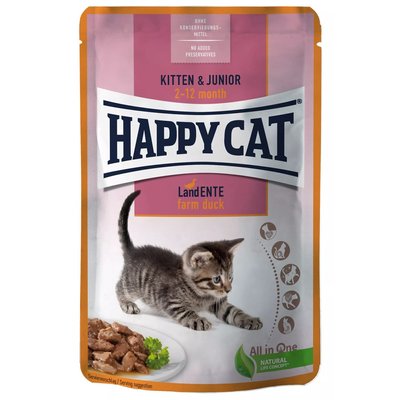 Храна Happy Cat MIS Kitten & Junior Farm Duck - 85 гр 00000000216 снимка