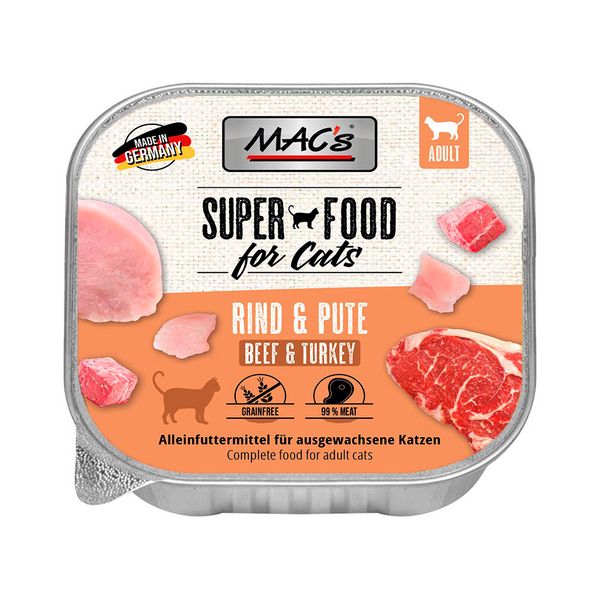 Пастет MAC's Cat Beef&Turkey - 85 гр 00000007899 снимка