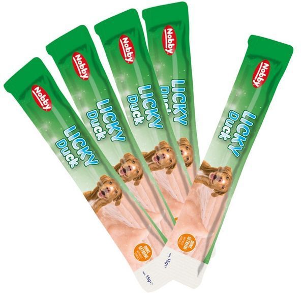 Лакомство Nobby StarSnack Licky Dog Duck - 5х15 гр 00000003277 снимка