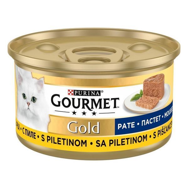 Пастет Purina Gourmet Gold Mousse and Chicken - 85 гр 00000003427 снимка