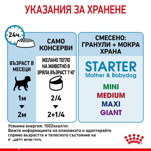 Храна Royal Canin Starter Mousse Can - 195 гр 00000002764 снимка