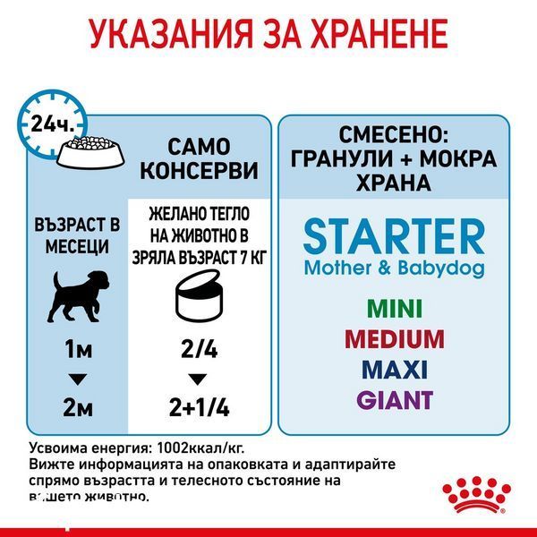 Корм Royal Canin Starter Mousse Can - 195 гр 00000002764 фото