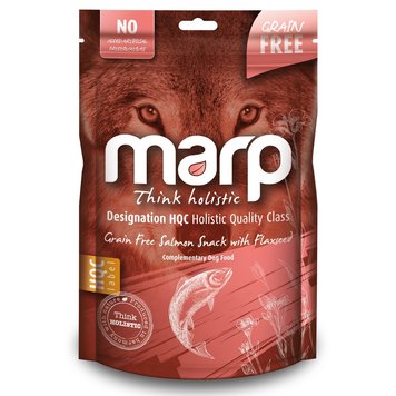 Лакомство Marp Holistic Grain Free Salmon Snack with Flaxseed - 150 гр 00000002946 снимка