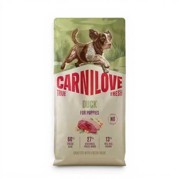 Суха храна Carnilove True Fresh Dog Dry Duck for Puppies, 12 кг 00000010295 снимка