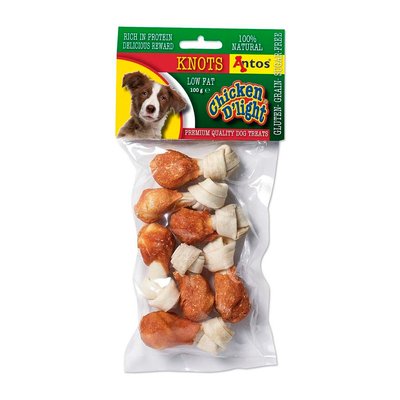 Лакомство Antos Dog Chicken D'light Knots - 100 гр 00000008163 снимка