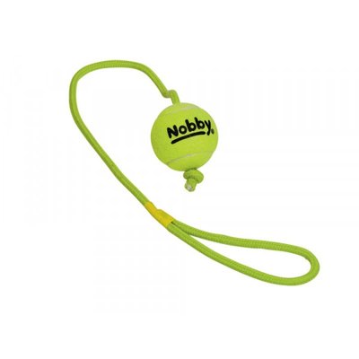 Топка Nobby Tennisball with throw rope, 6,5 cm 00000001510 снимка
