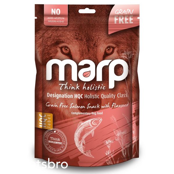 Лакомство Marp Holistic Grain Free Salmon Snack with Flaxseed - 150 гр 00000002946 снимка