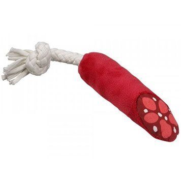 Играчка Nobby Plush sausage with rope 00000001216 снимка