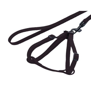 Каишка с ремък Nobby Nylon Set for rabbits, Black 00000003192 снимка