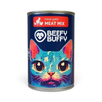 Мокра храна Beefy Buffy Pate Mix Meat - 415 гр 00000010407 снимка