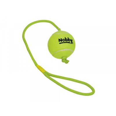 Топка Nobby Tennisball with throw rope, 7,5 cm 00000001511 снимка
