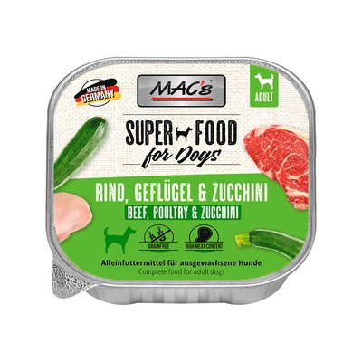 Пастет MAC's Dog Beef, Poultry&Zucchini - 150 гр 00000007907 снимка