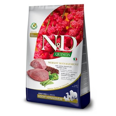Суха храна Farmina N&D Dog Quinoa Weight Management Lamb Broccoli, 2,5 кг 00000003856 снимка