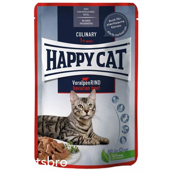 Храна Happy Cat MIS Culinary Bavarian Beef - 85 гр 00000000211 снимка