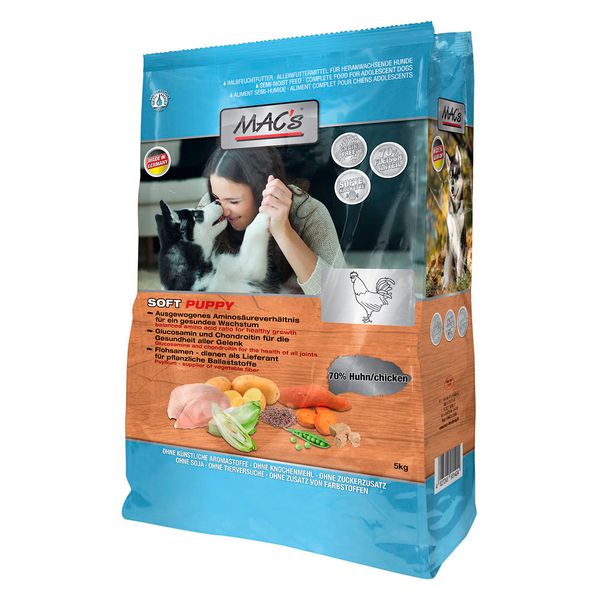 Суха храна MAC's Puppy Soft Chicken, 1,5 кг 00000007966 снимка