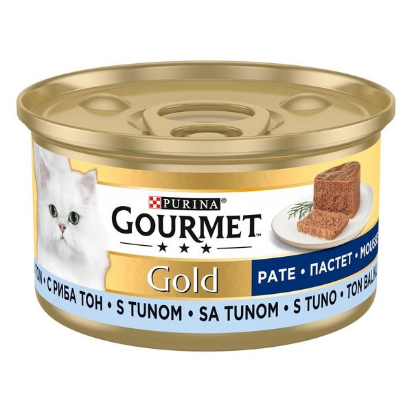 Пастет Purina Gourmet Gold Mousse and Tuna - 6x85 гр 00000003428 снимка