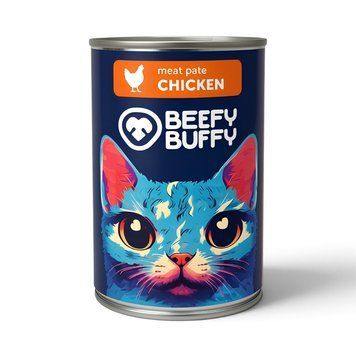 Мокра храна Beefy Buffy Pate with Chicken - 415 гр 00000010408 снимка