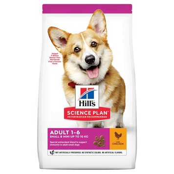 Суха храна Hill's Science Plan Canine Adult Small & Mini Chicken, 6 кг 00000003633 снимка