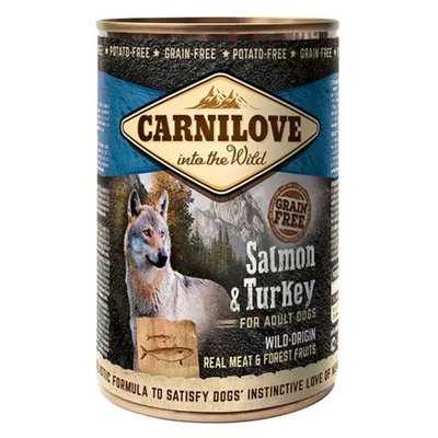 Мокра храна Carnilove Dog Wild Meat Salmon & Turkey for Adult - 400 гр 00000005466 снимка