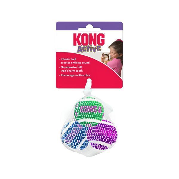 Играчка Kong Cat Tennis Balls with Bells 00000009806 снимка