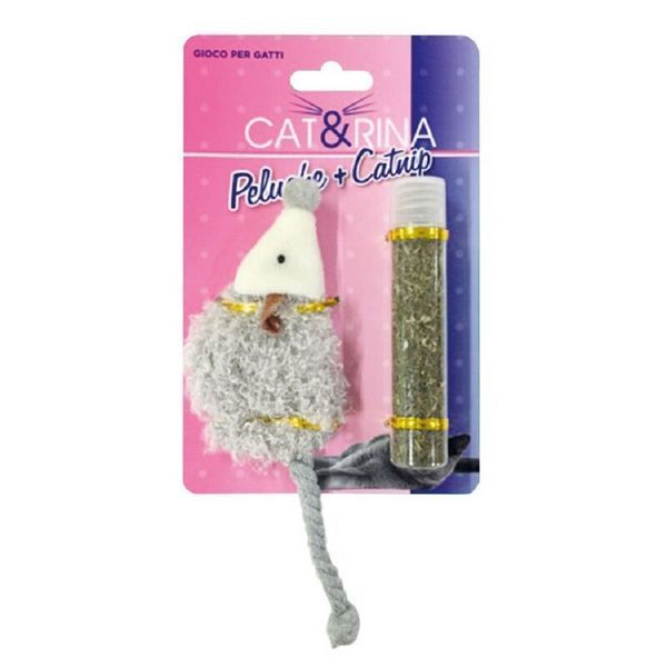 Играчка Record Cat&Rina мишка с котешка мента - 10,5 cm 00000006095 снимка